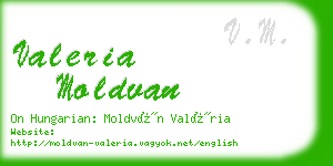 valeria moldvan business card